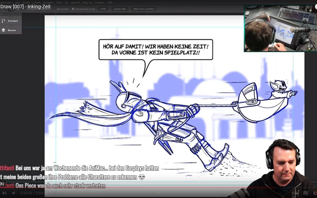 Talk & Draw [007]🖌️🎨 Inking-Zeit